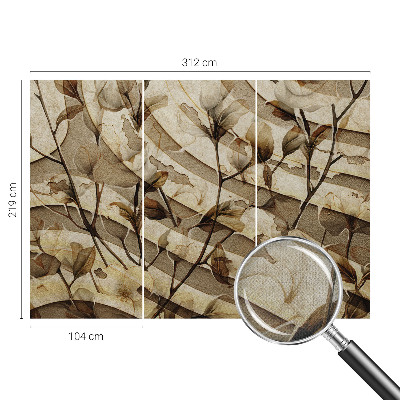 Papel de parede autocolante para quarto Flora clássica