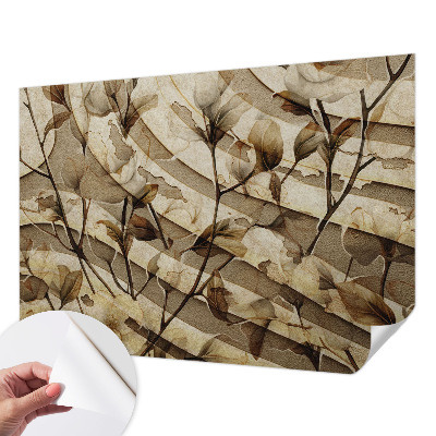 Papel de parede autocolante para quarto Flora clássica