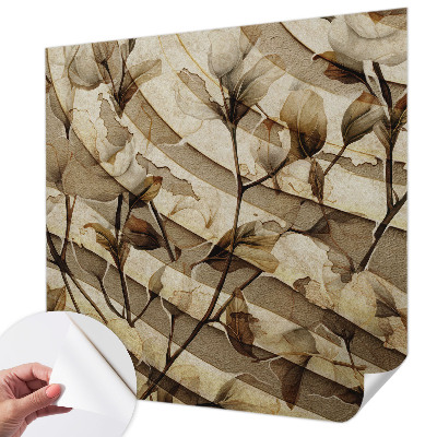 Papel de parede autocolante para quarto Flora clássica