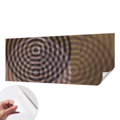 Papel de parede autocolante para sala Círculos hipnotizantes
