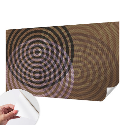 Papel de parede autocolante para sala Círculos hipnotizantes