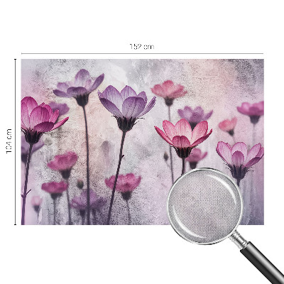 Autocolante de parede fotográfico Flores em tons pastel