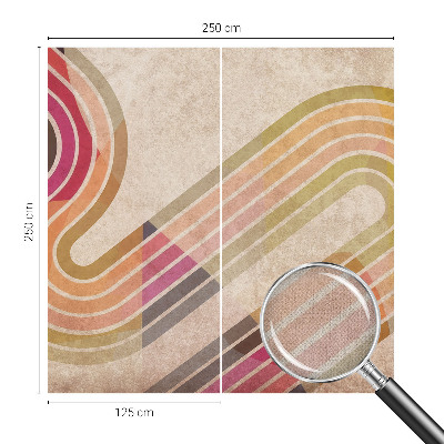 Papel de parede 3D Linhas geométricas