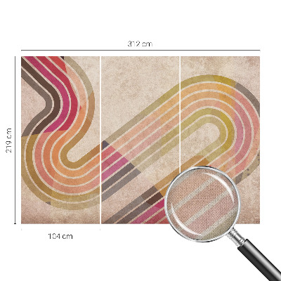 Papel de parede 3D Linhas geométricas