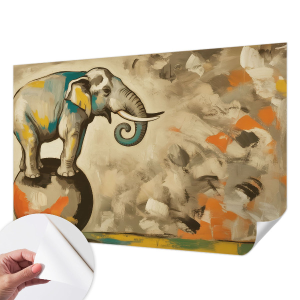 Papel de parede autocolante Elefante abstrato