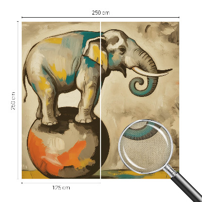 Papel de parede autocolante Elefante abstrato