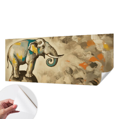 Papel de parede autocolante Elefante abstrato