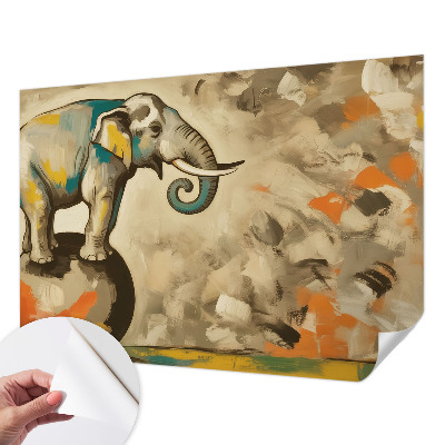 Papel de parede autocolante Elefante abstrato
