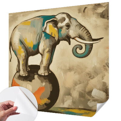 Papel de parede autocolante Elefante abstrato