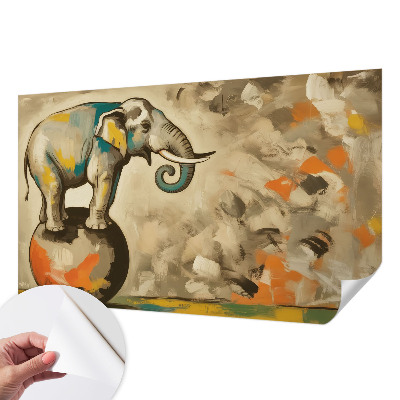 Papel de parede autocolante Elefante abstrato