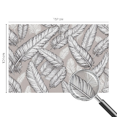 Papel de parede 3D penas sutis