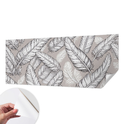 Papel de parede 3D penas sutis