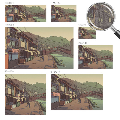 Papel de parede infantil Paisagem em tons pastel