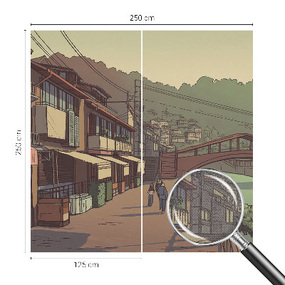 Papel de parede infantil Paisagem em tons pastel