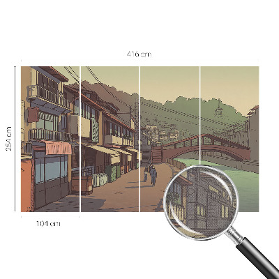 Papel de parede infantil Paisagem em tons pastel