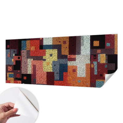 Papel de parede autocolante para sala Formas coloridas