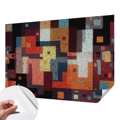 Papel de parede autocolante para sala Formas coloridas
