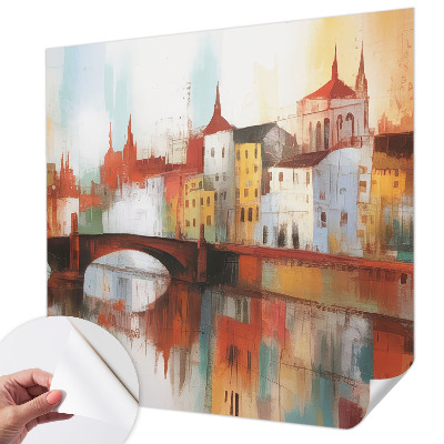 Papel de parede autocolante para quarto Paisagem urbana