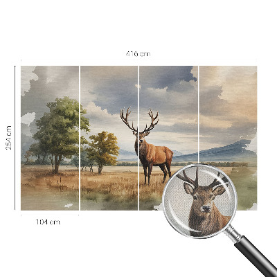 Papel de parede 3D Veado majestoso