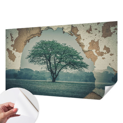 Papel de parede autocolante Uma árvore solitária