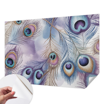 Papel de parede 3D Penas de pavão