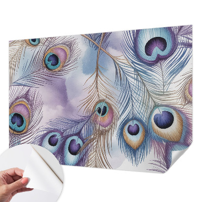 Papel de parede 3D Penas de pavão