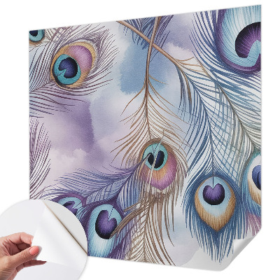 Papel de parede 3D Penas de pavão