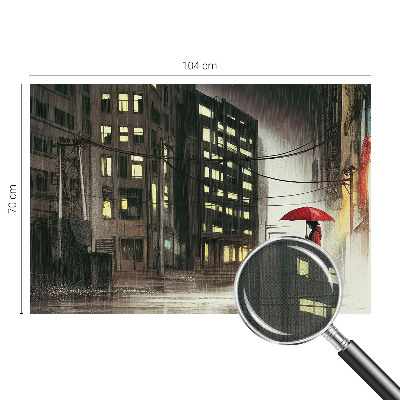 Papel de parede autocolante para quarto Cidade chuvosa