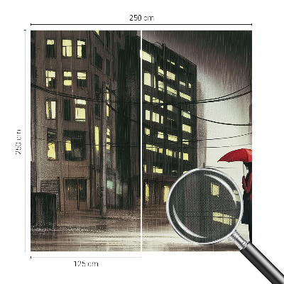 Papel de parede autocolante para quarto Cidade chuvosa