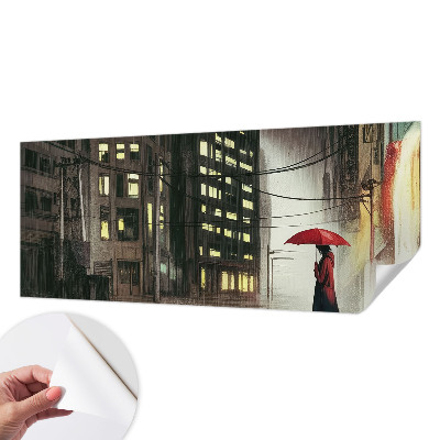 Papel de parede autocolante para quarto Cidade chuvosa
