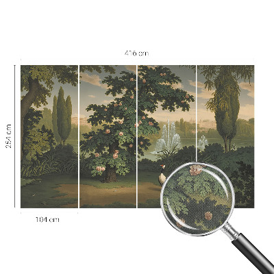 Papel de parede infantil Jardim natural
