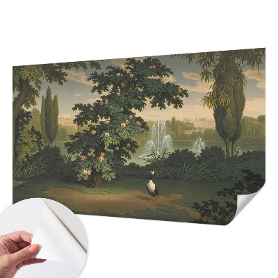 Papel de parede infantil Jardim natural