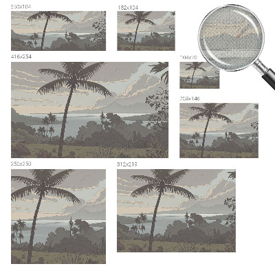 Autocolante de parede fotográfico Paisagem exótica