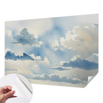 Papel de parede autocolante para sala Nuvens celestiais