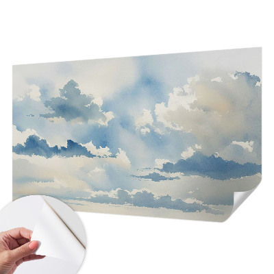 Papel de parede autocolante para sala Nuvens celestiais