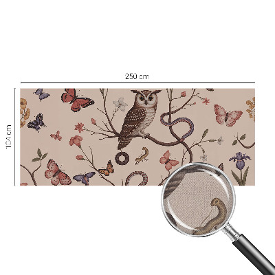 Autocolante de parede fotográfico natureza da coruja