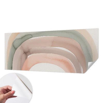 Papel de parede autocolante para quarto arcos de arco-íris