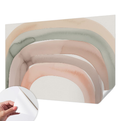 Papel de parede autocolante para quarto arcos de arco-íris