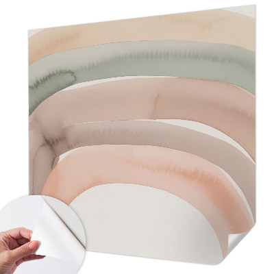 Papel de parede autocolante para quarto arcos de arco-íris