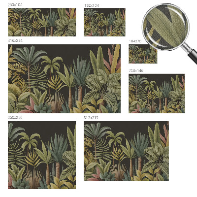 Papel de parede autocolante selva tropical