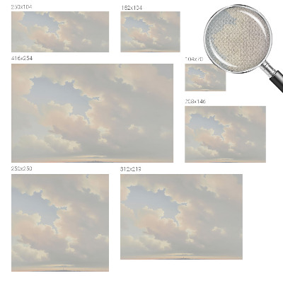 Papel de parede autocolante para quarto Céu pastel