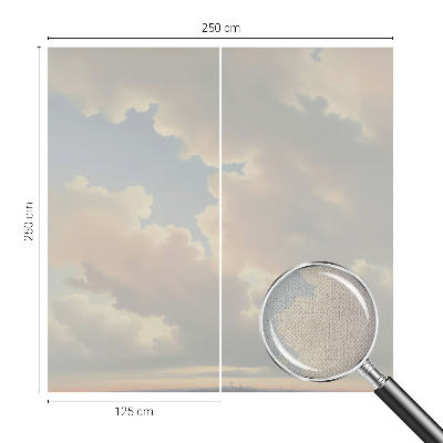 Papel de parede autocolante para quarto Céu pastel