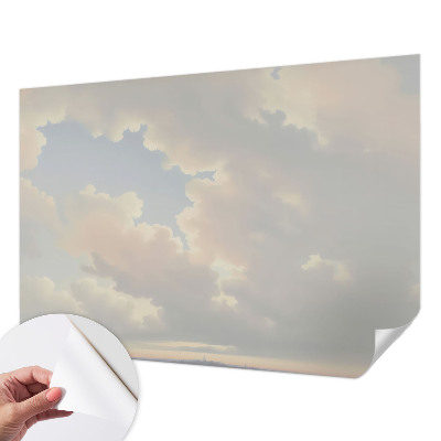 Papel de parede autocolante para quarto Céu pastel