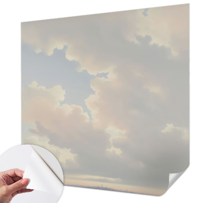 Papel de parede autocolante para quarto Céu pastel
