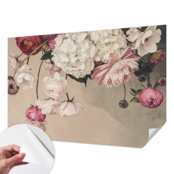 Papel de parede autocolante Flores românticas