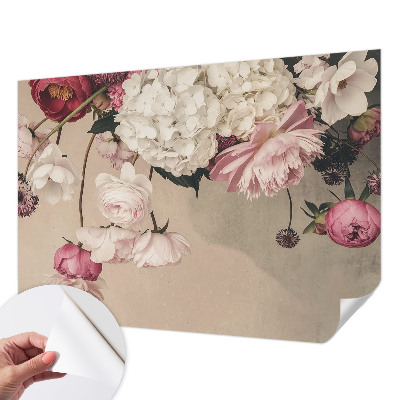 Papel de parede autocolante Flores românticas