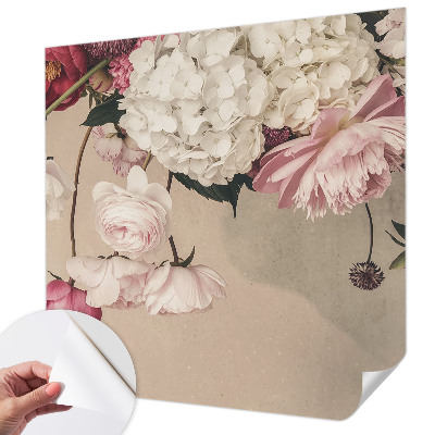 Papel de parede autocolante Flores românticas