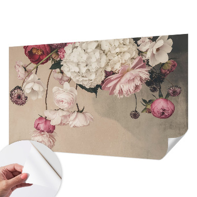 Papel de parede autocolante Flores românticas