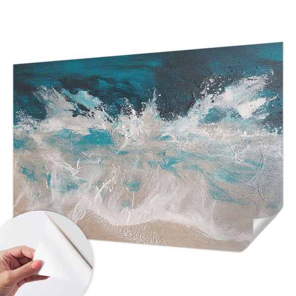 Papel de parede autocolante para quarto Ondas do oceano