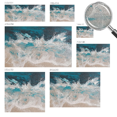 Papel de parede autocolante para quarto Ondas do oceano